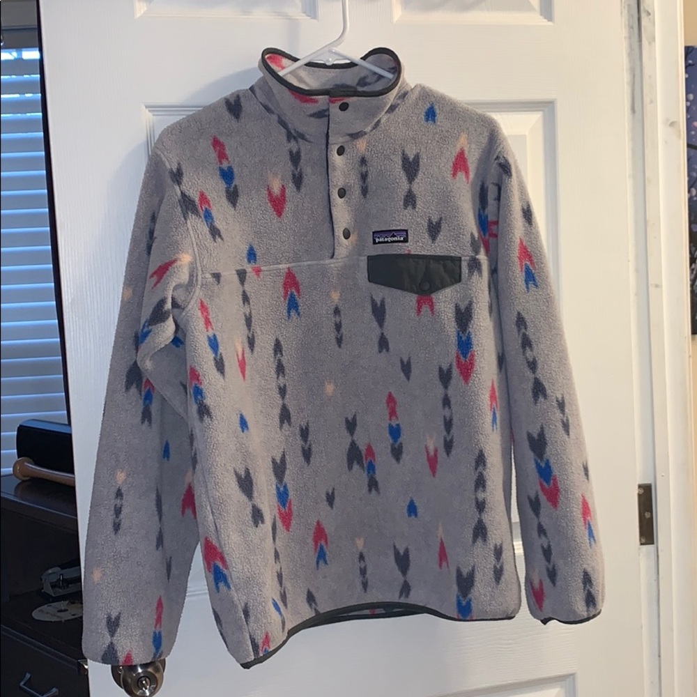 Patagonia button up pull over fleece